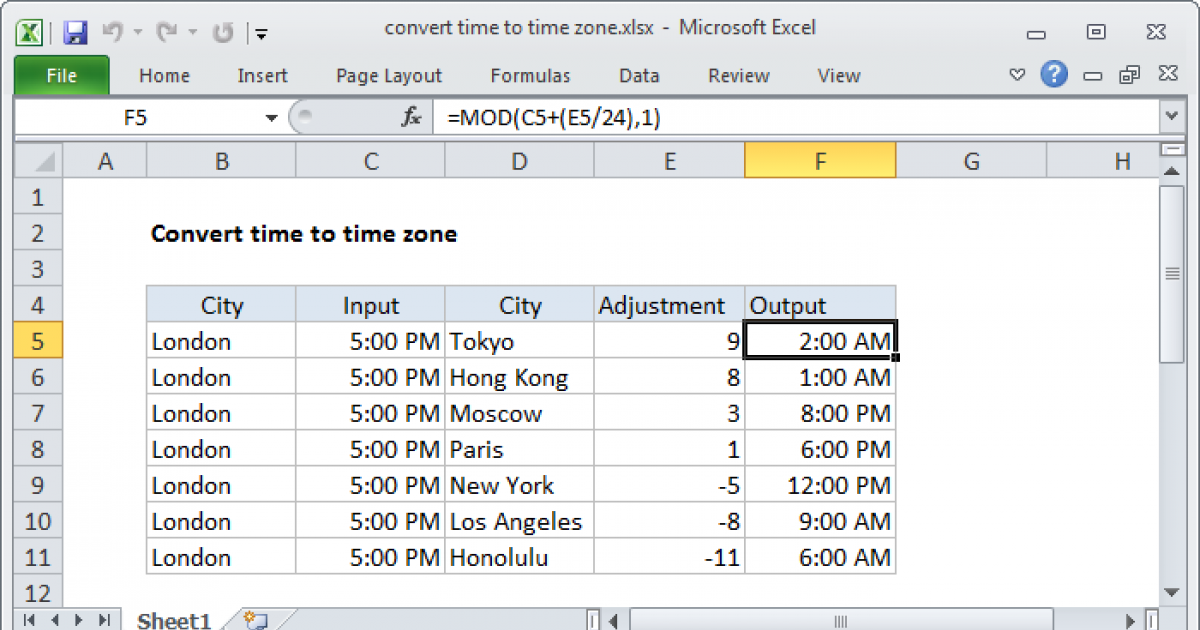 convert-time-to-time-zone-excel-formula-exceljet